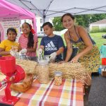 cooking demonstration at the farmers market