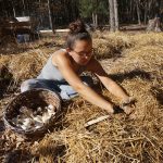 Julia planting garlic